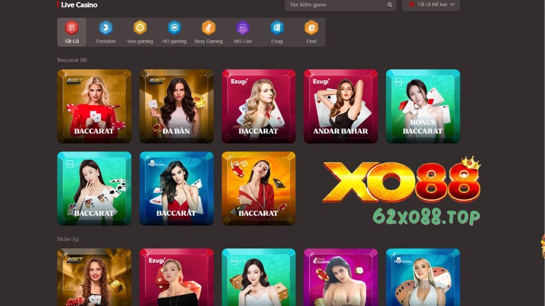 Casino XO88 - Sòng bài đẳng cấp, bùng nổ đam mê